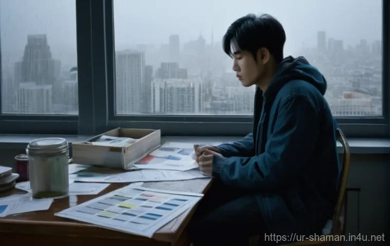 무속 삼재 부적 - **Prompt for "Samjae" (Bad Luck Cycle):**
A realistic, cinematic photograph of a young Korean ma...